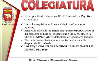 Colegiatura en Guasdualito 2019